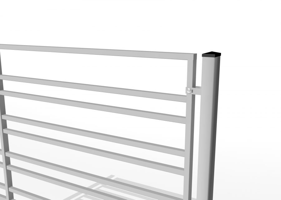 Postes metálicos para vallados de tramos tipo palisado